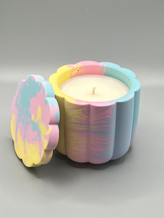 Peach Blossom Świeca Sojowa z Przykrywką