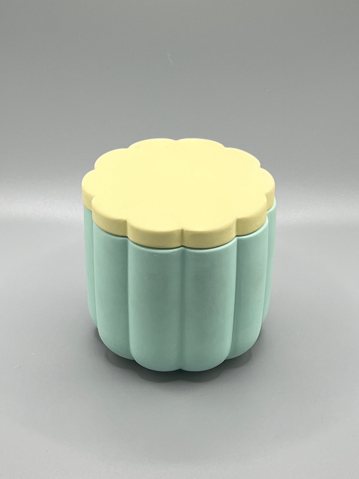 Orange Sunrise Świeca Sojowa z Przykrywką