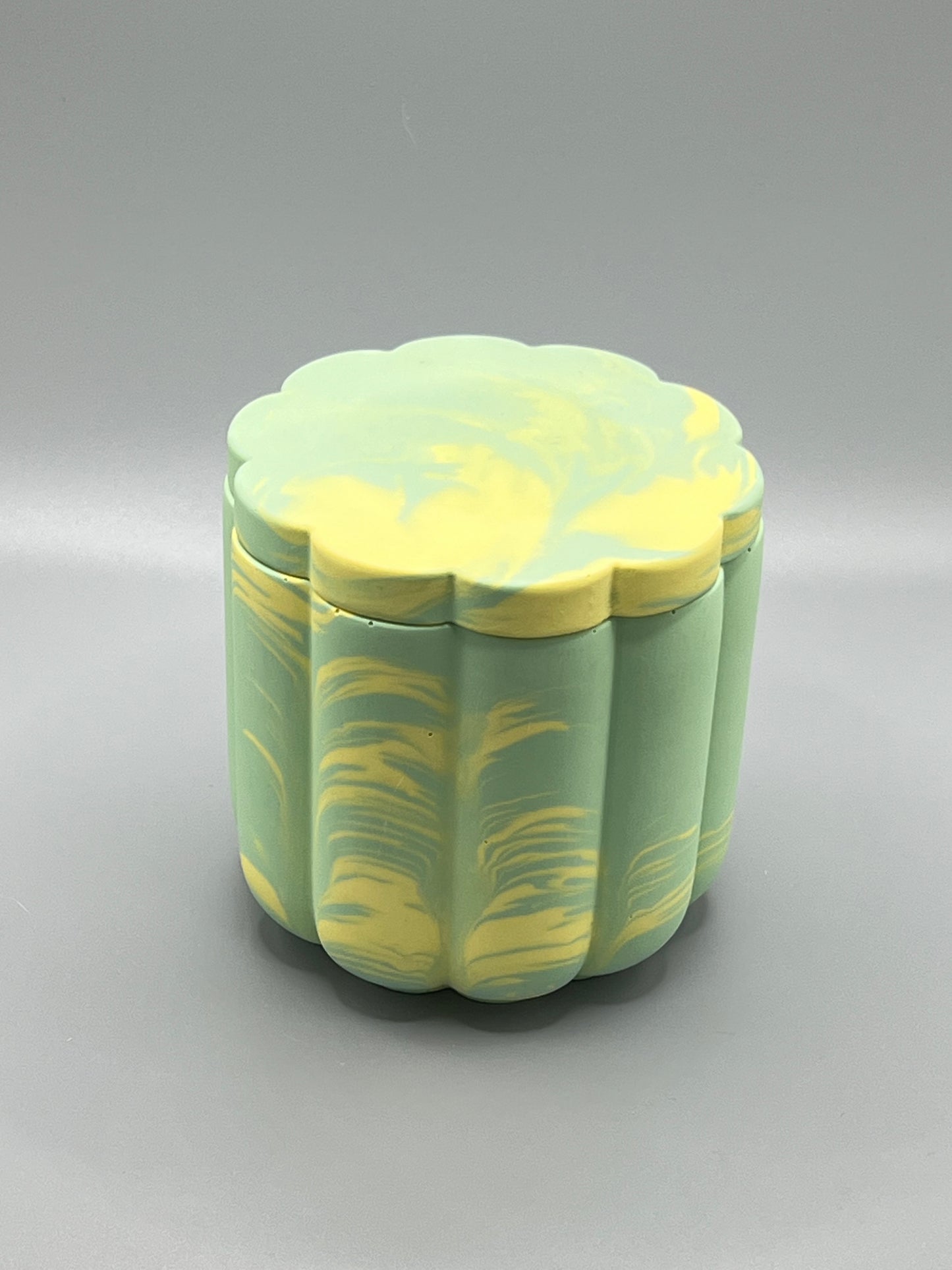 Lemongrass Lavender Świeca Sojowa z Przykrywką