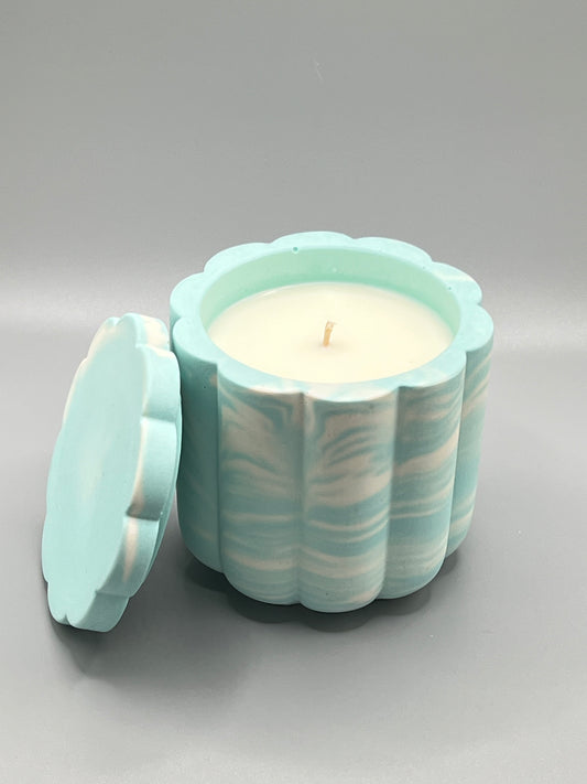 Lemongrass Lavender Świeca Sojowa z Przykrywką