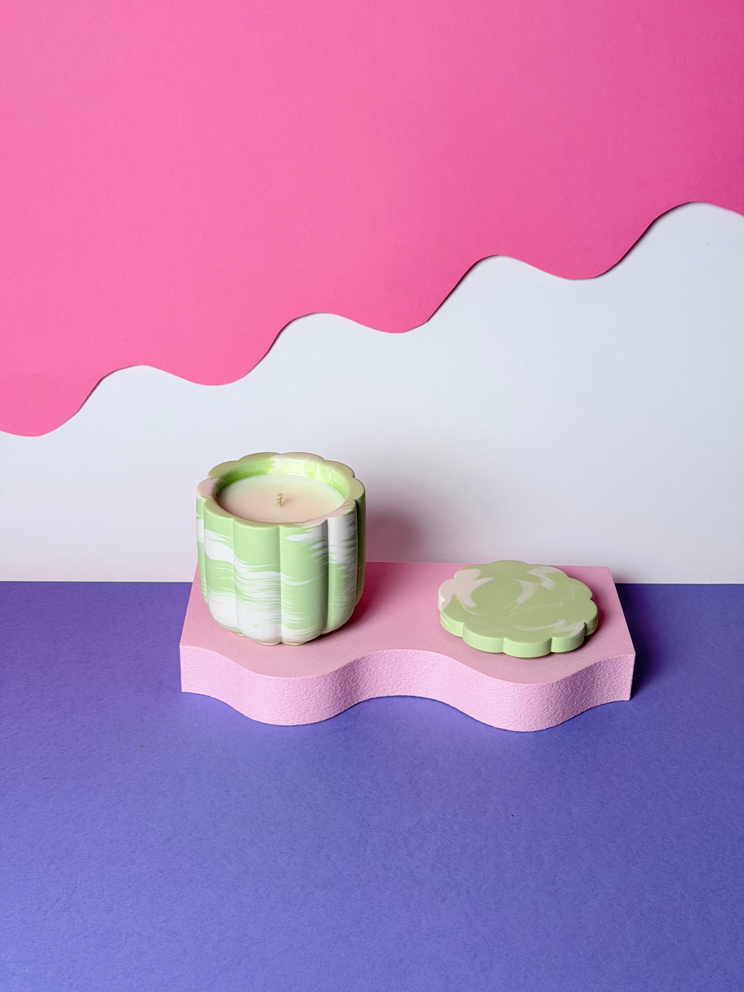 Matcha & Honey Świeca Sojowa z Przykrywką
