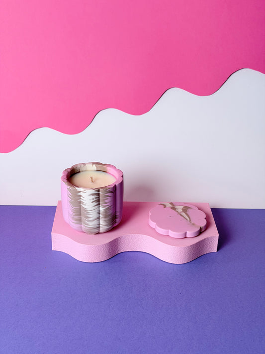 Lilac Blossom Świeca Sojowa z Przykrywką