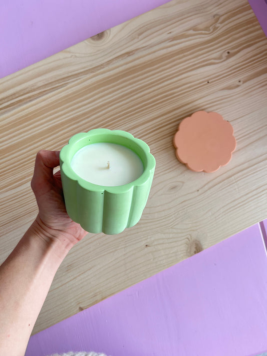 OUTLET: Lemongrass Lavender Świeca Sojowa z Przykrywką