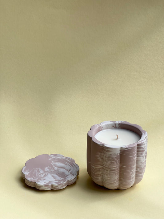 Peach Blossom Soy Wax Candle With Cover