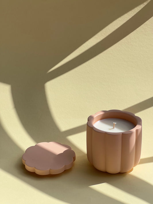 Peach Blossom Soy Wax Candle With Cover