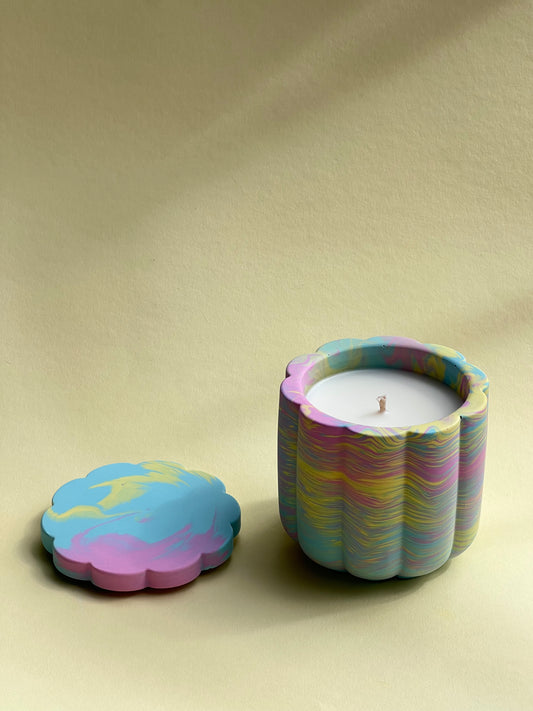 Peach Blossom Soy Wax Candle With Cover
