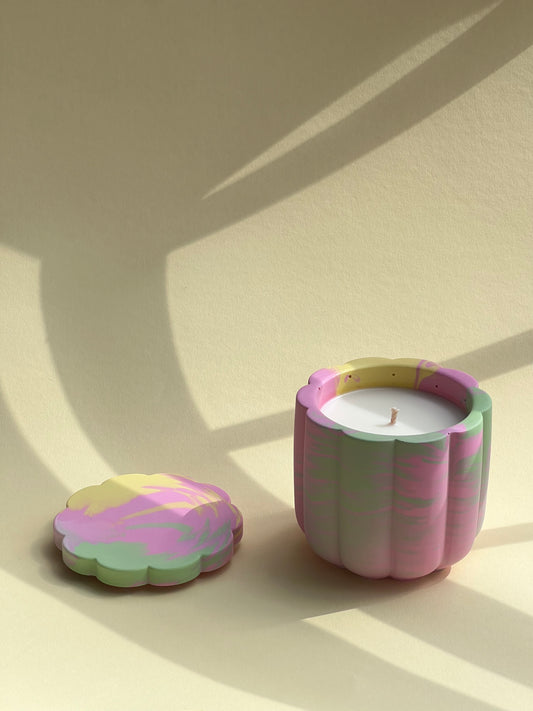 Peach Blossom Soy Wax Candle With Cover