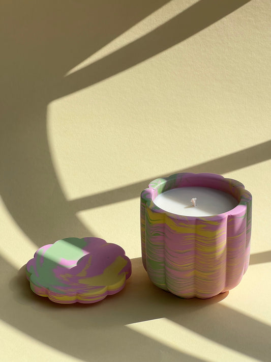 Peach Blossom Soy Wax Candle With Cover