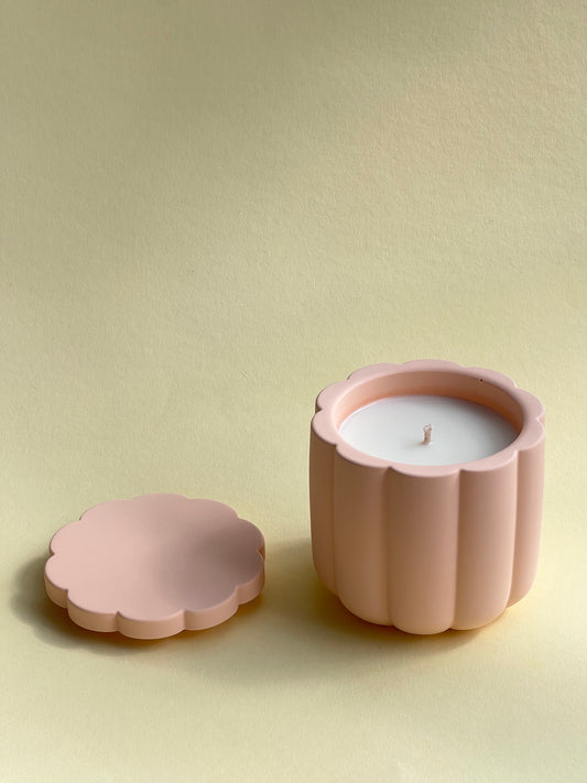 Peach Blossom Soy Wax Candle With Cover