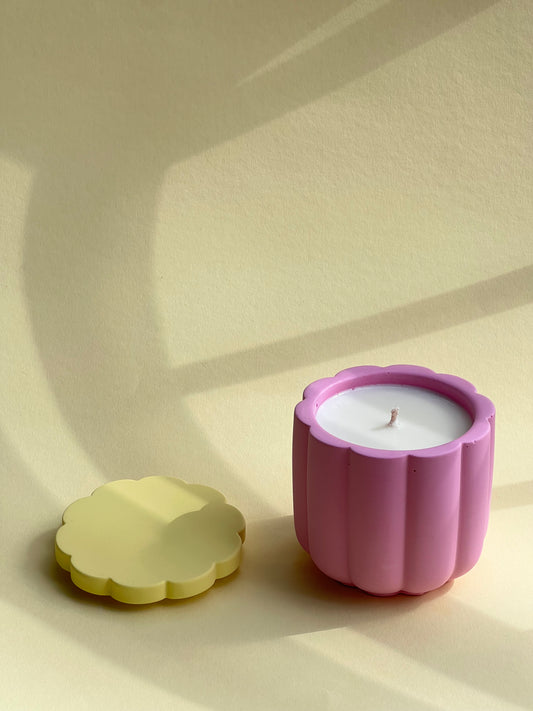 Orange Sunrise Soy Wax Candle With Cover
