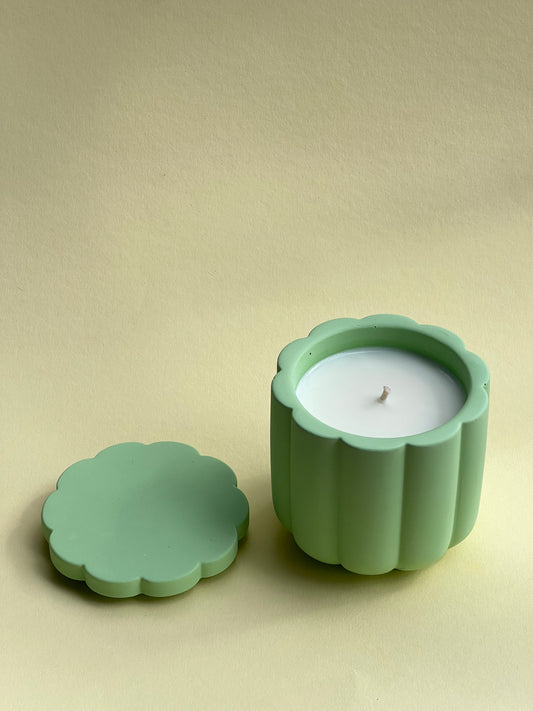 Orange Sunrise Soy Wax Candle With Cover
