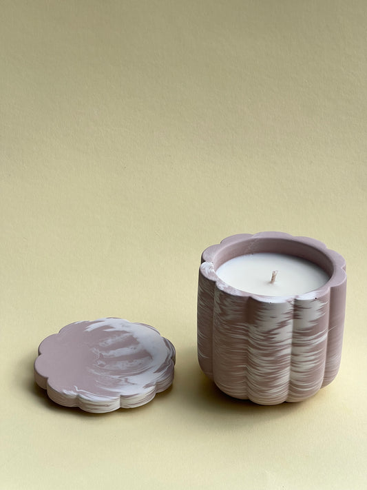 Orange Sunrise Soy Wax Candle With Cover