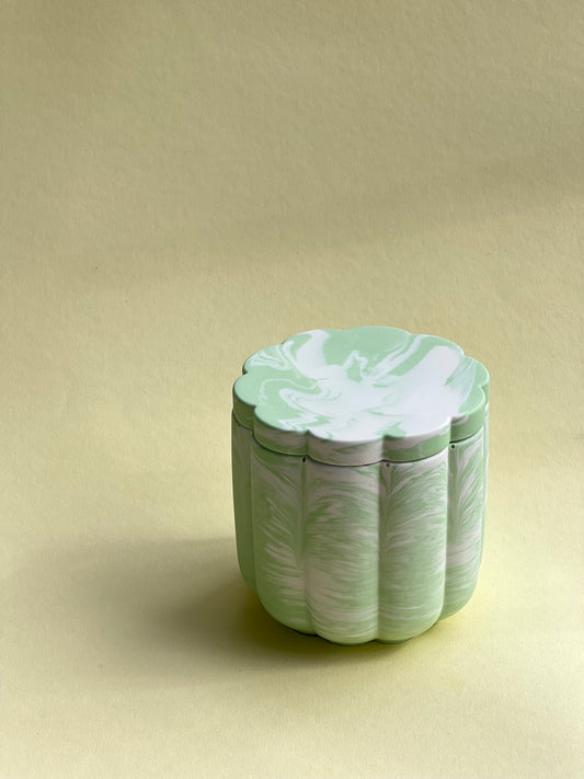 OUTLET: Peach Blossom Soy Wax Candle With Cover